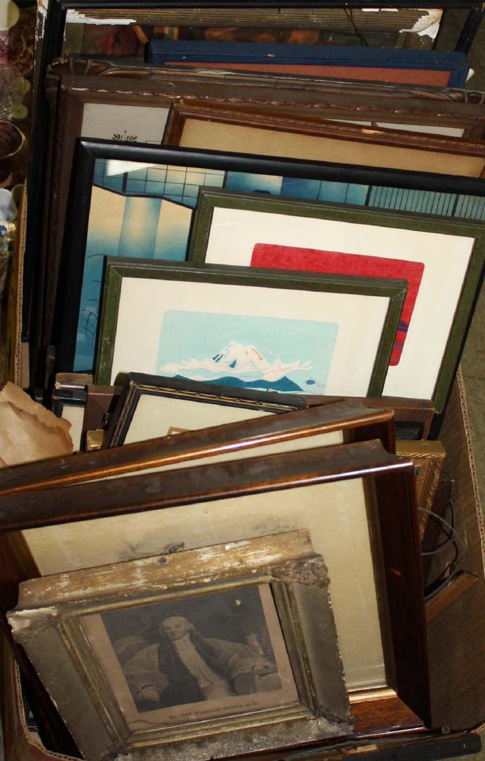 large lot of framed prints (1 of 2)