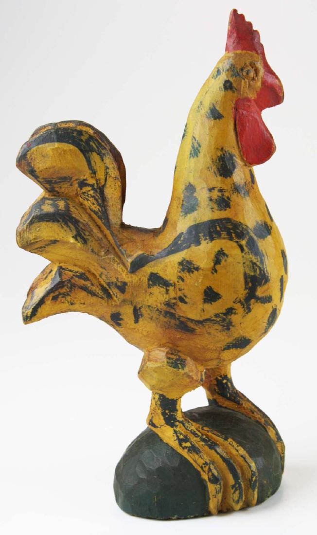 19th c Wilhelm Schimmel carved rooster (1 of 8)
