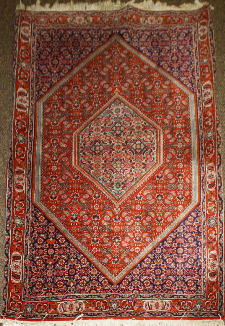 mid 20th c Persian Senna center medallion area rug (1 of 4)