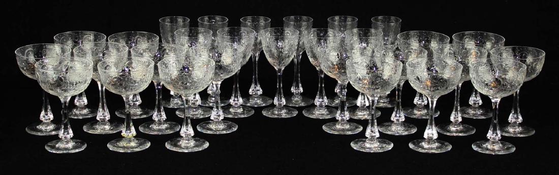 early 20th c Webb Corbett crystal stemware (1 of 10)