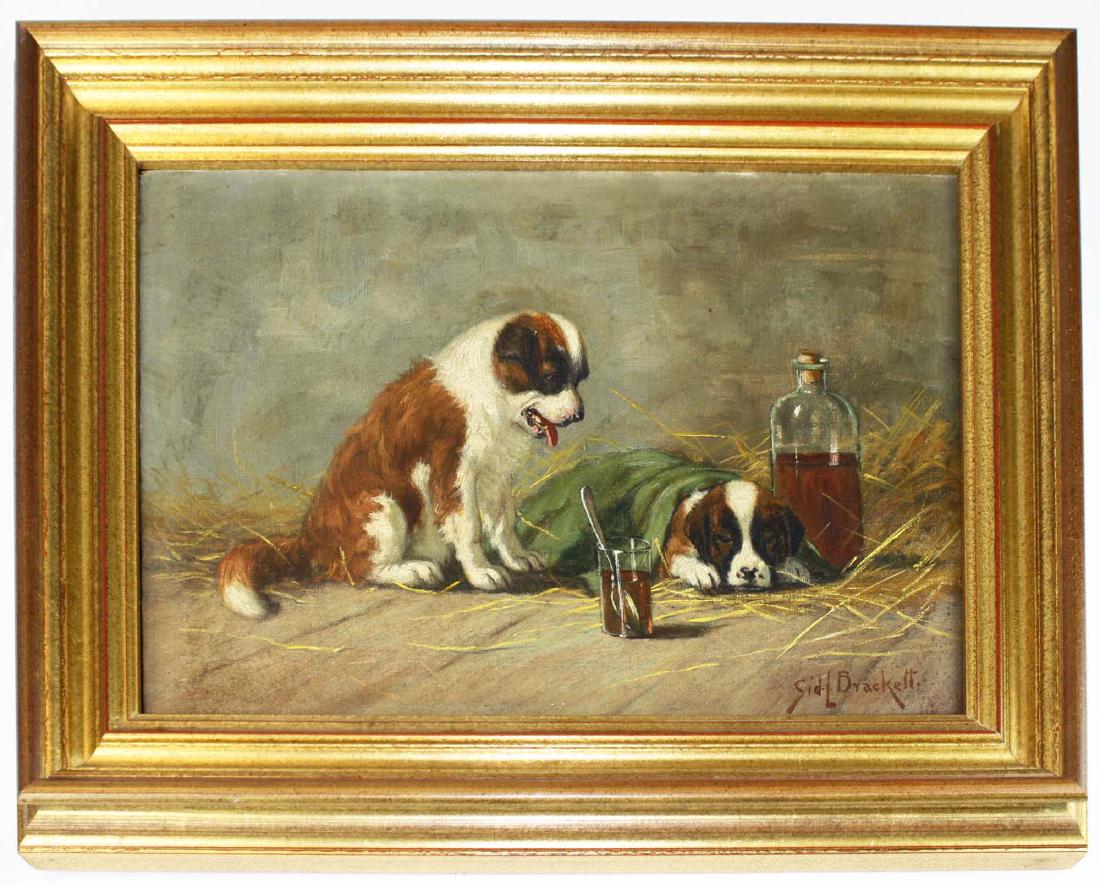 Sidney Lawrence Brackett (MA 1852-1910) A Sick Pal (1 of 4)