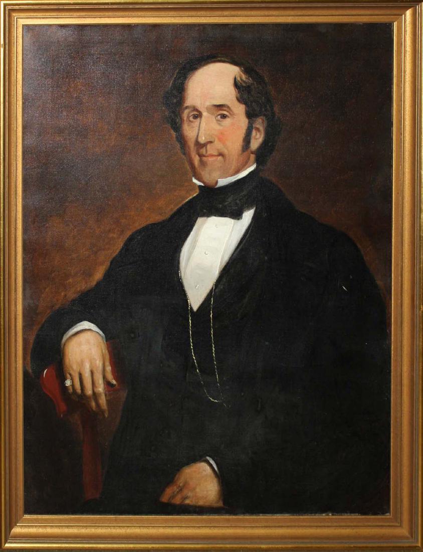 Circa 1860 American School Portrait of a Gentleman (1 of 5)