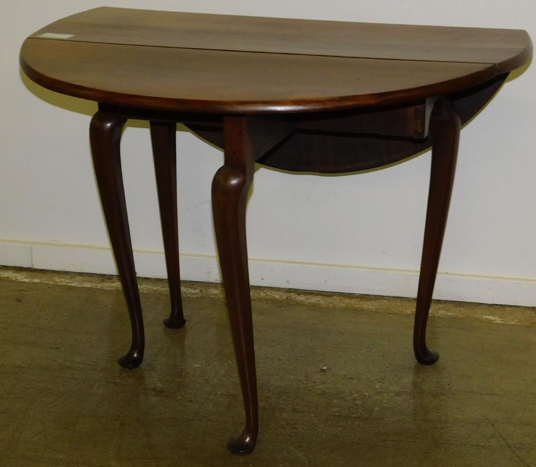 18th c Queen Anne cherry oval drop leaf (1 of 2)