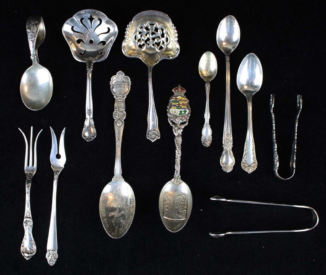 12 pcs assorted sterling silver flatware (1 of 6)