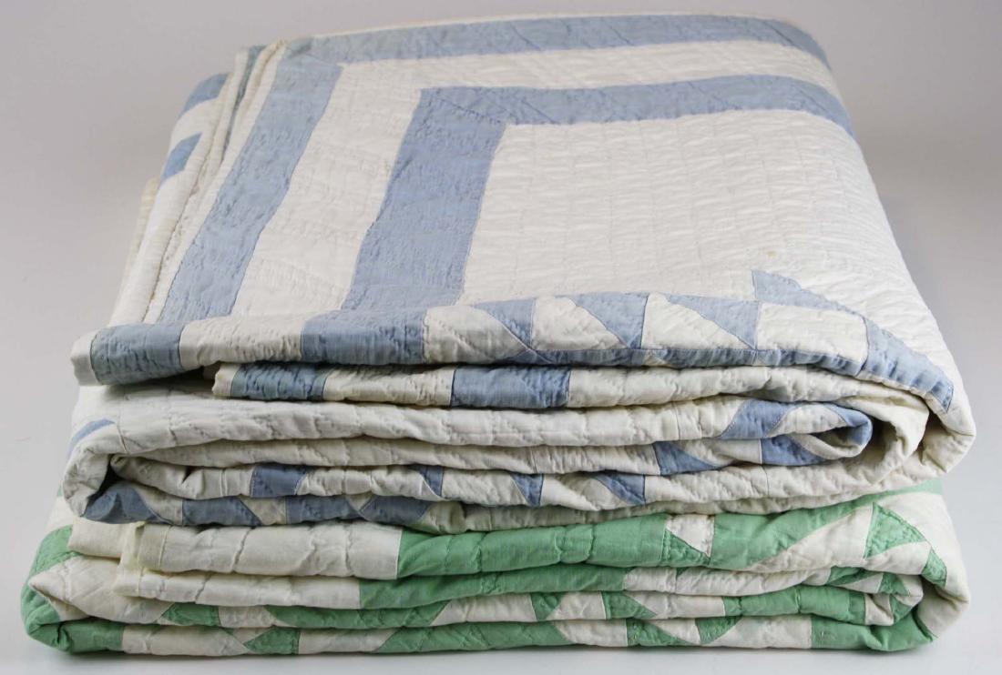 early 20th c basket pattern pieced quilt (1 of 9)