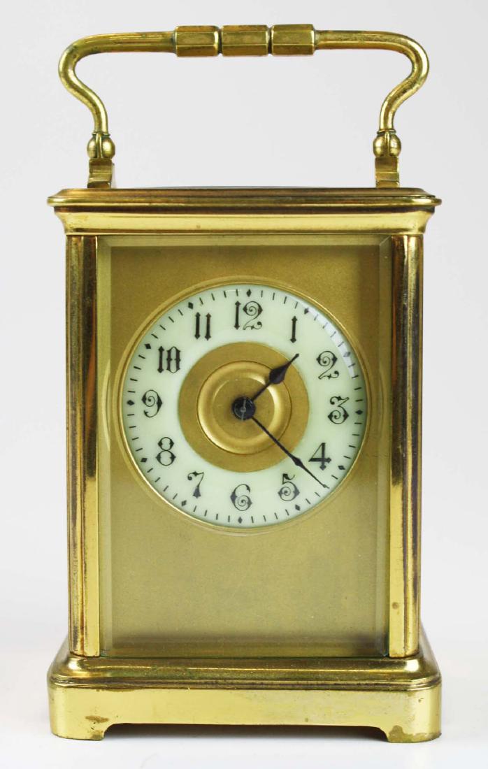 early 20th c gilt brass carriage clock (1 of 6)