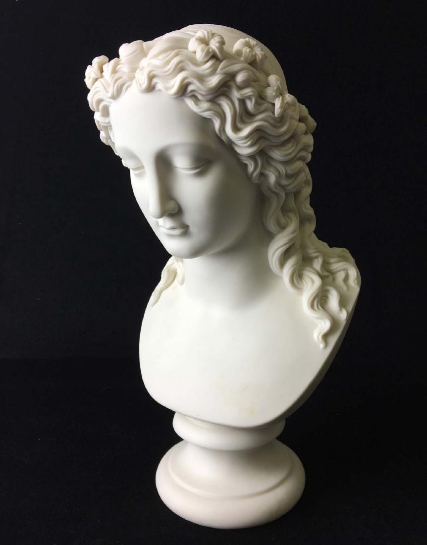 English 19th c Parian ware bust (1 of 4)