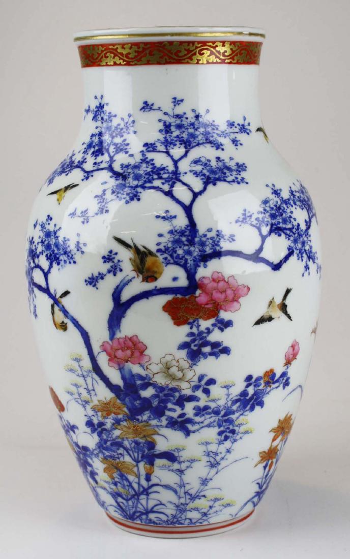 ca 1910-1920 Japanese Seto porcelain vase (1 of 7)