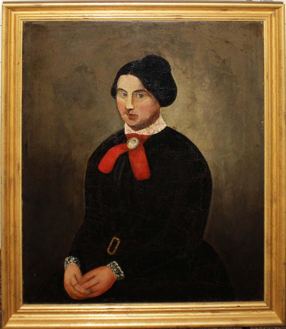 Mid 19th c portrait of a young woman (1 of 5)