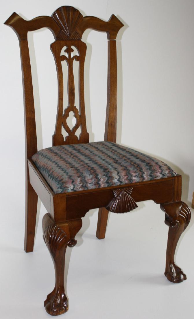 6 Colonial Rev Chippendale mahogany chairs (1 of 1)