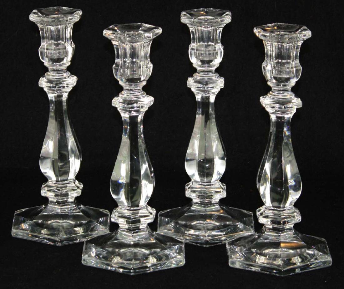 set of 4 Heisey Williamsburg candlesticks (1 of 4)