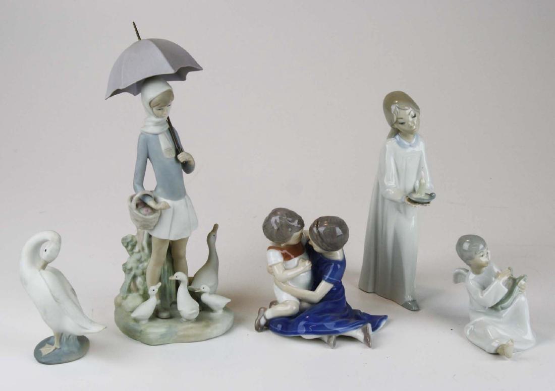 5 porcelain figures incl. Lladro, Bing & Grondahl (1 of 8)