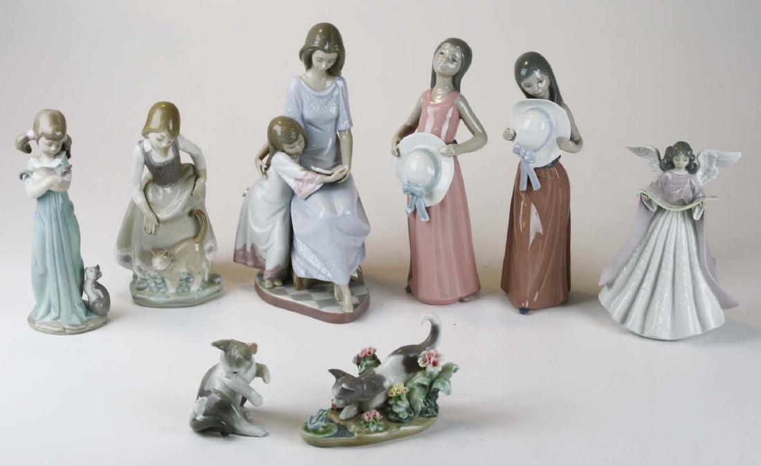 8 Lladro Spain porcelain figurines (1 of 6)