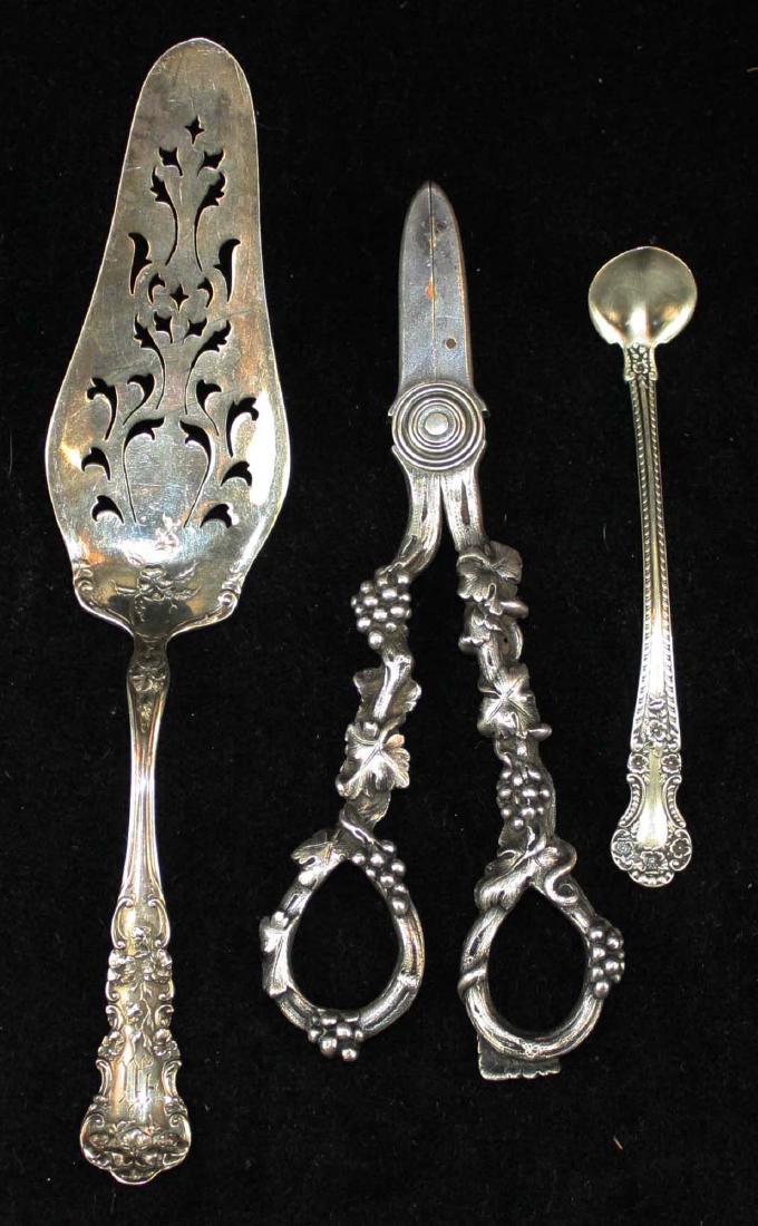 sterling pie server & mustard ladle, grape shears (1 of 6)
