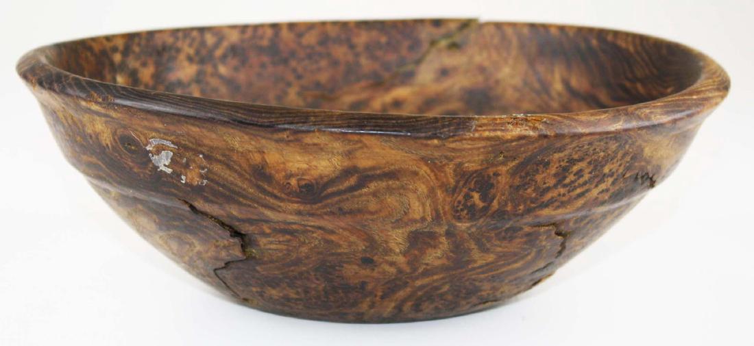 early 20th c burl ash bowl (1 of 7)