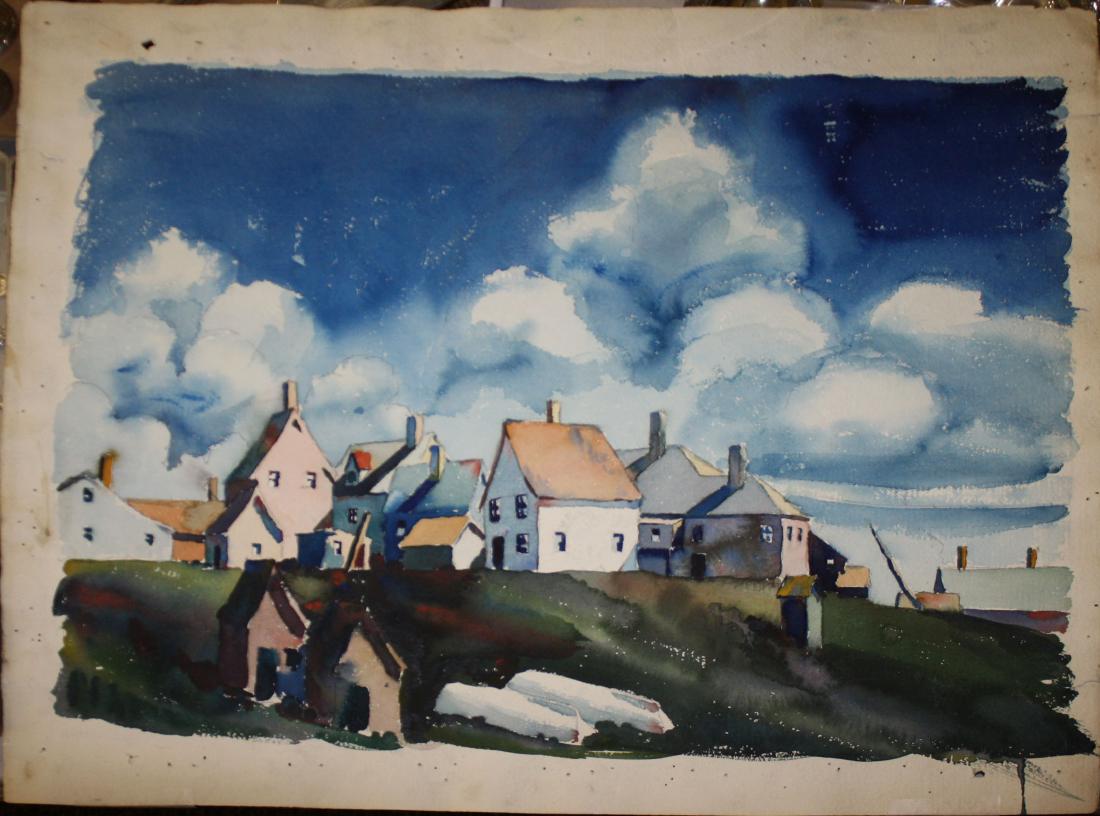 Walton Blodgett (VT 1908-1963) Cluster of Houses (1 of 3)