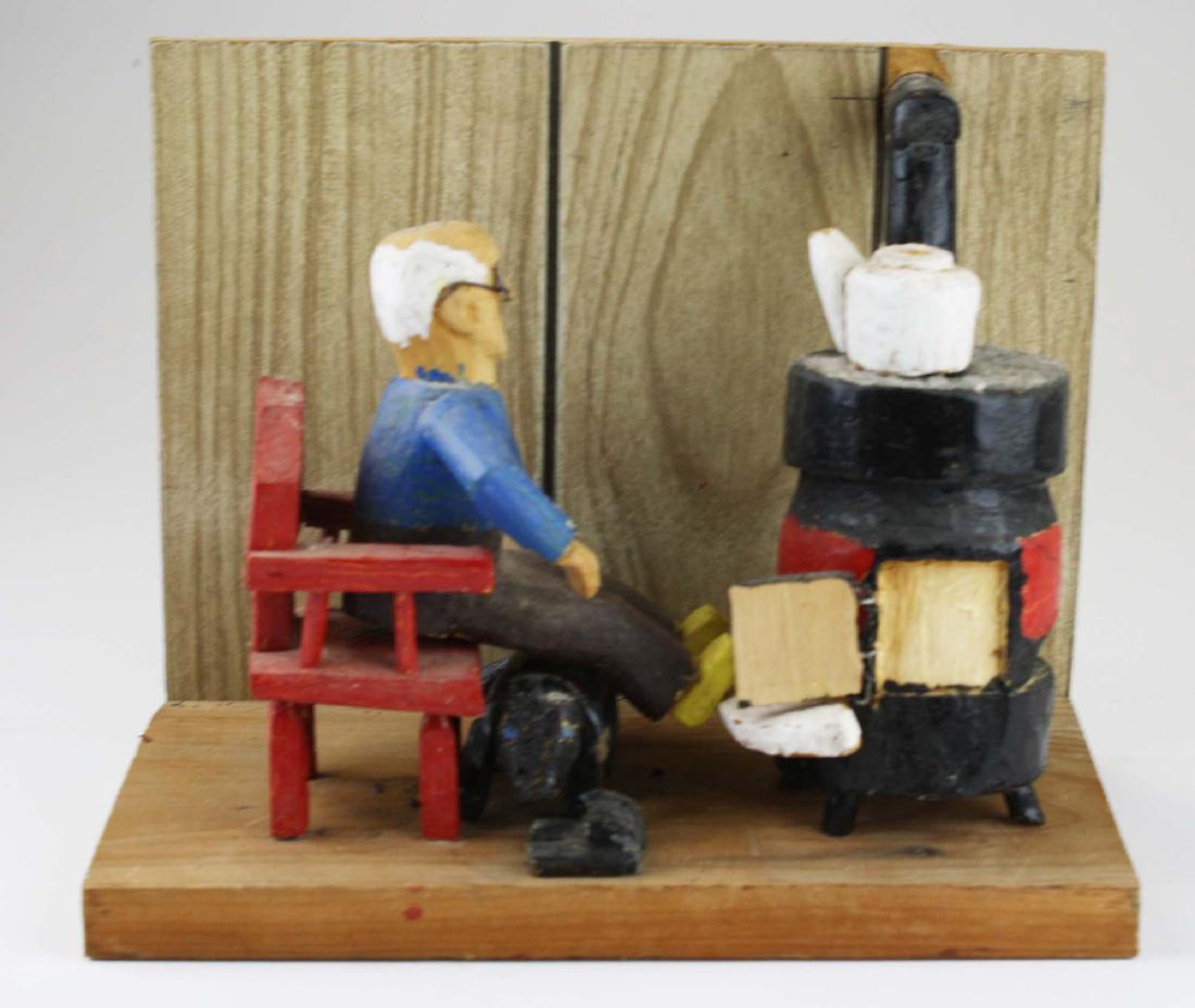 mid 20th c folk art carving (1 of 5)