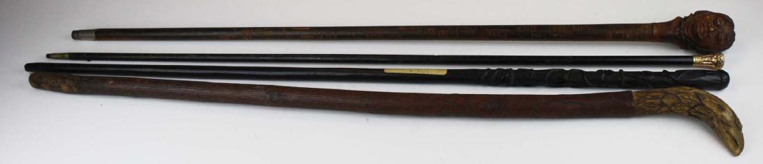 Dartmouth, blackthorn, eagle, gold plated canes (1 of 4)