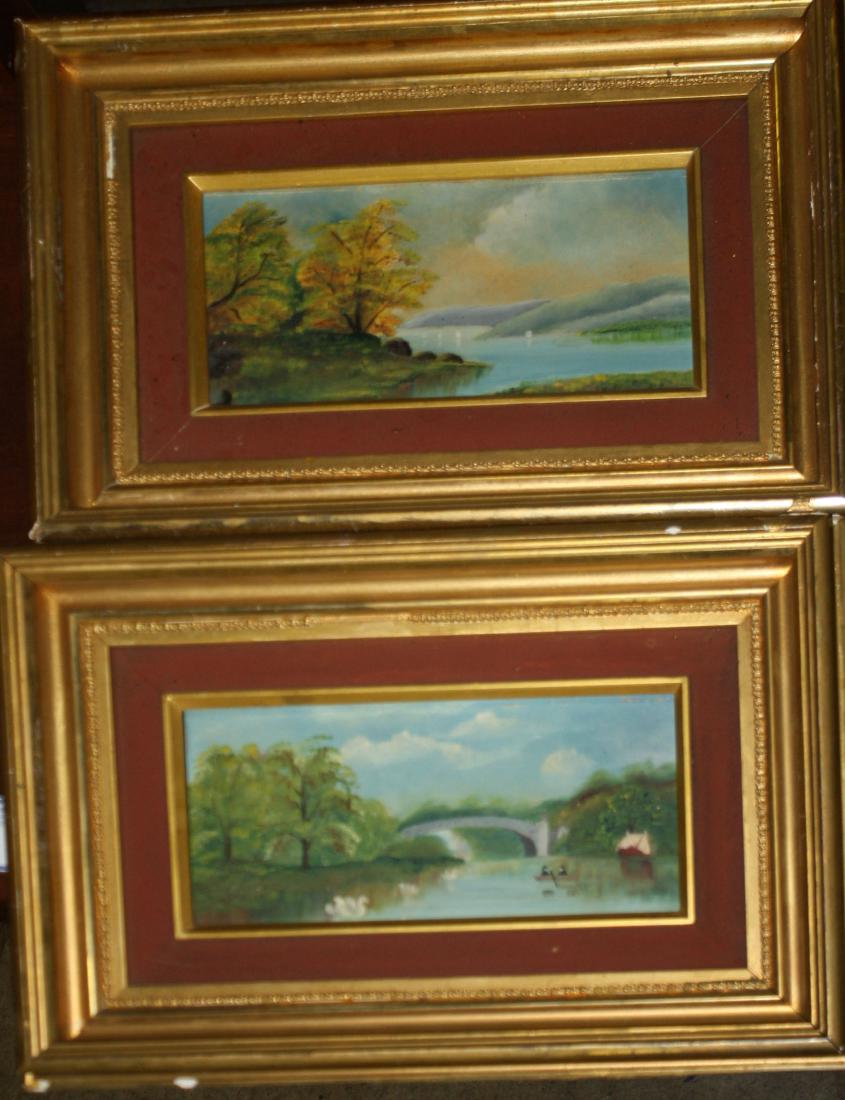 Pair of small Hudson River School Scenes (1 of 3)