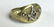 Mens 14k yellow gold & diamond Masonic ring