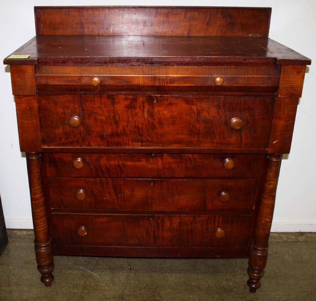 Sheraton Empire two over four drawer chest (1 of 2)