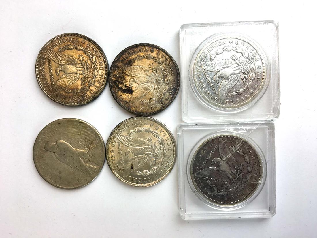6 US silver dollars (1 of 2)