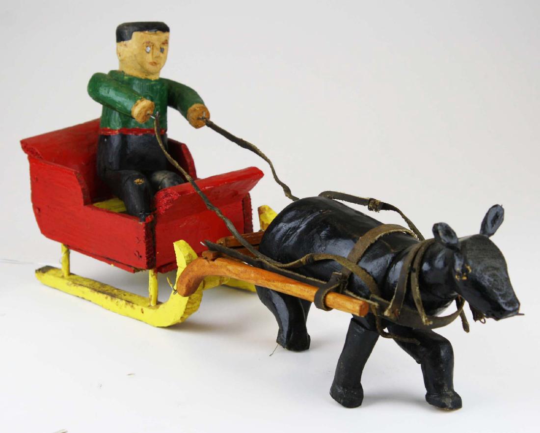 mid 20th c folk art carving (1 of 5)