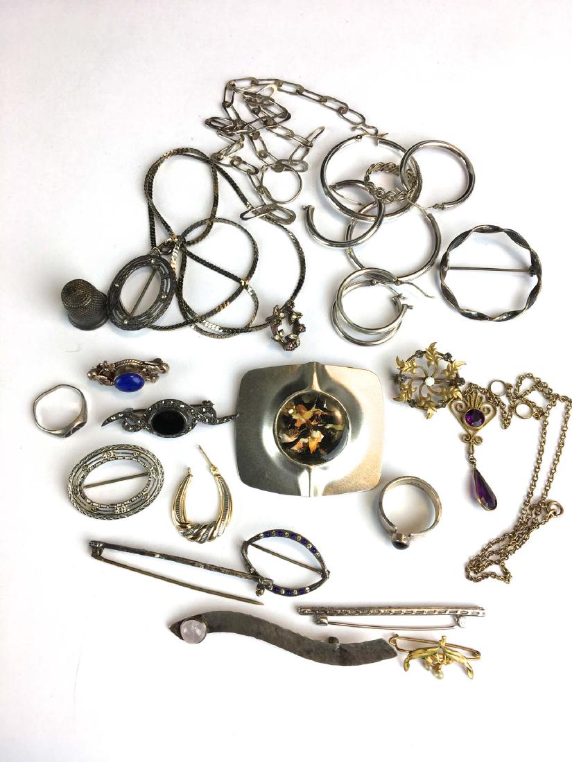 Group of Various sterling & vintage jewelry (1 of 4)