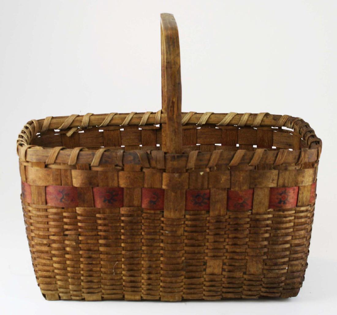 late 19th c Northeastern Woodlands basket (1 of 5)