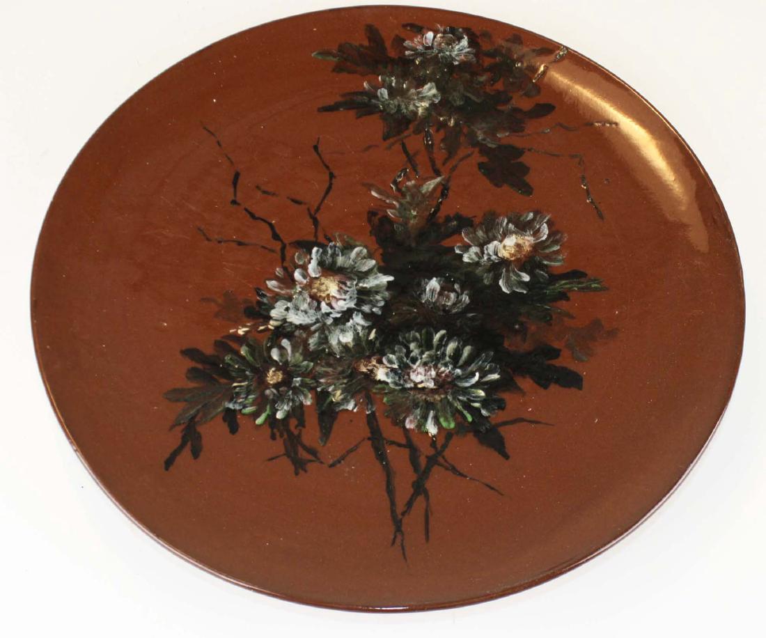 Rookwood  redware hanging art pottery charger (1 of 5)