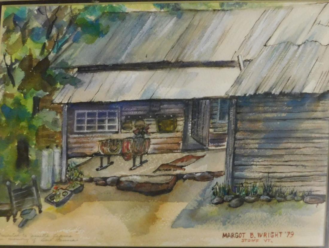 Margot B Wright (VT 20th c) Cabin (1 of 2)
