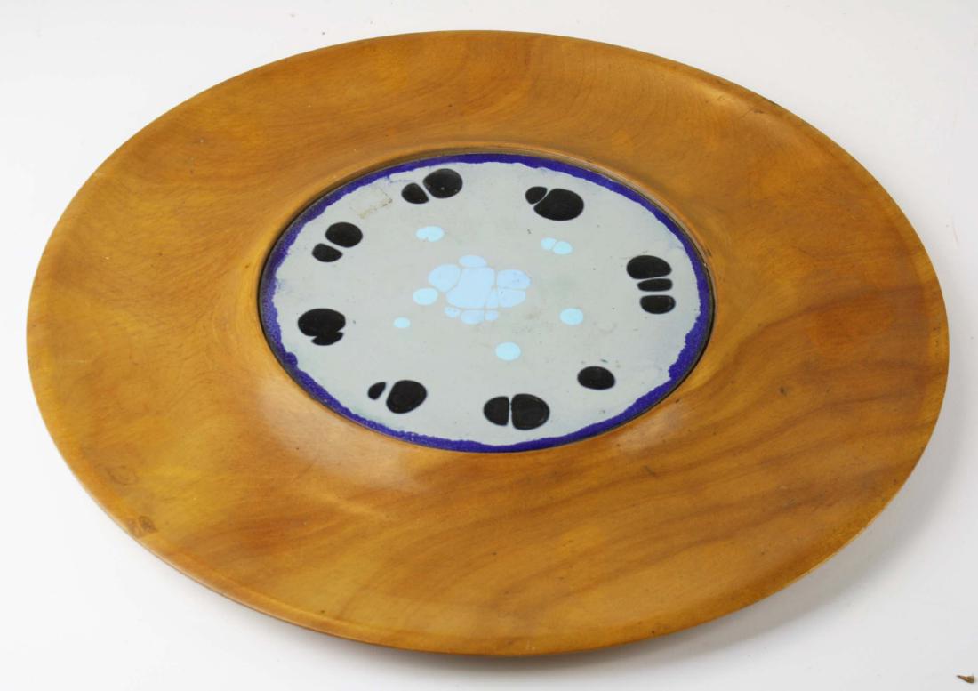 mid 20th c Mary Bryan enamel on copper dish (1 of 2)