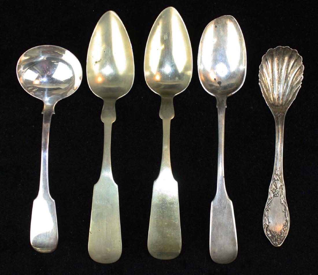 1860 Russian spoon, other silver spoons (1 of 4)