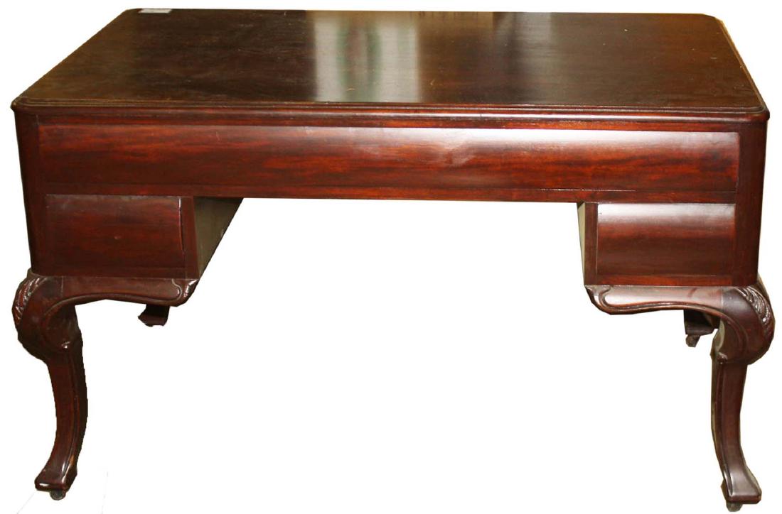 Art Nouveau Partners desk: Art Nouveau Partner's desk 48 x 29"