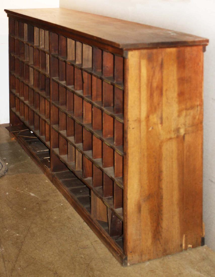 vintage Vermont pidgeon hole post office: vintage Vermont pidgeon hole post office (found south of Middlebury), length 79" x 44" x 18"