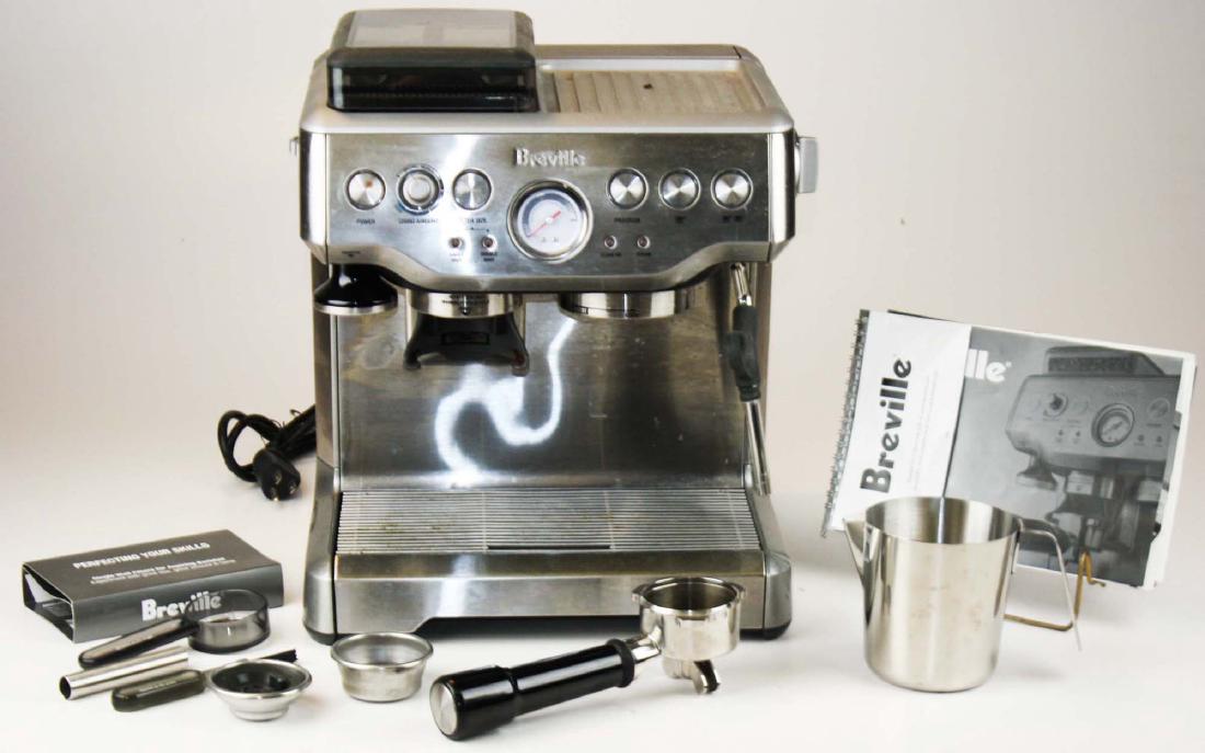 Breville Barista Express: Breville Barista Express Esspresso maker -BES860 XL with accessories and users manual