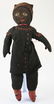 early 20th c folk art Black Americana cloth doll - 3