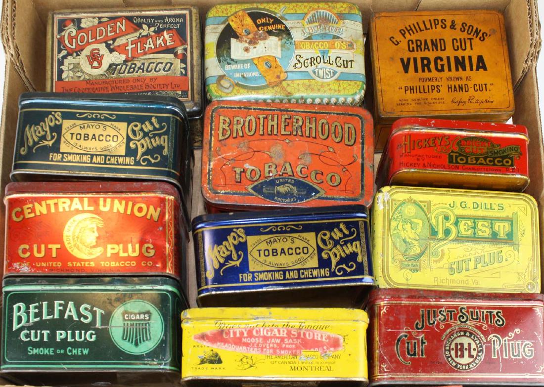 12 round corner tobacco tins (1 of 8)