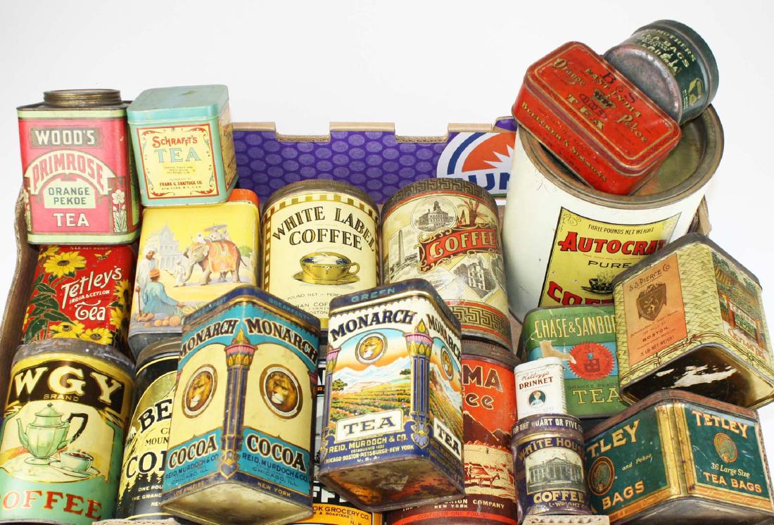 20 coffee & tea tins, canisters (1 of 7)