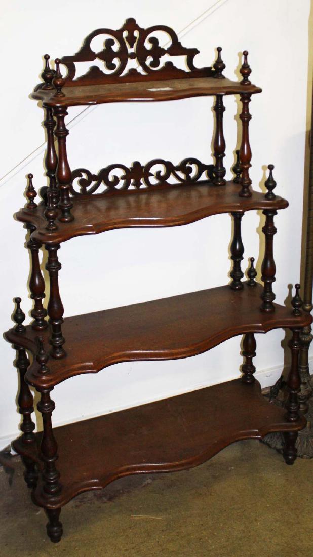 Victorian walnut what not shelf (1 of 3)
