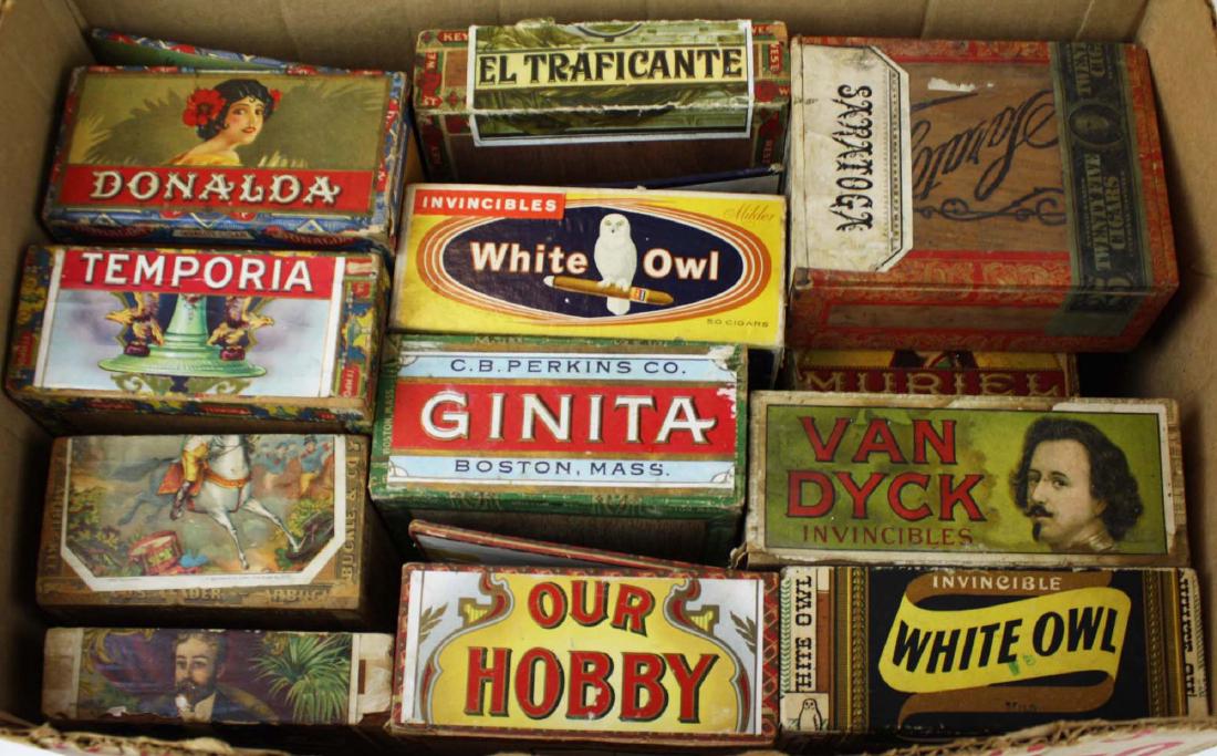 14 vintage cigar boxes including Henry Clay (1 of 1)