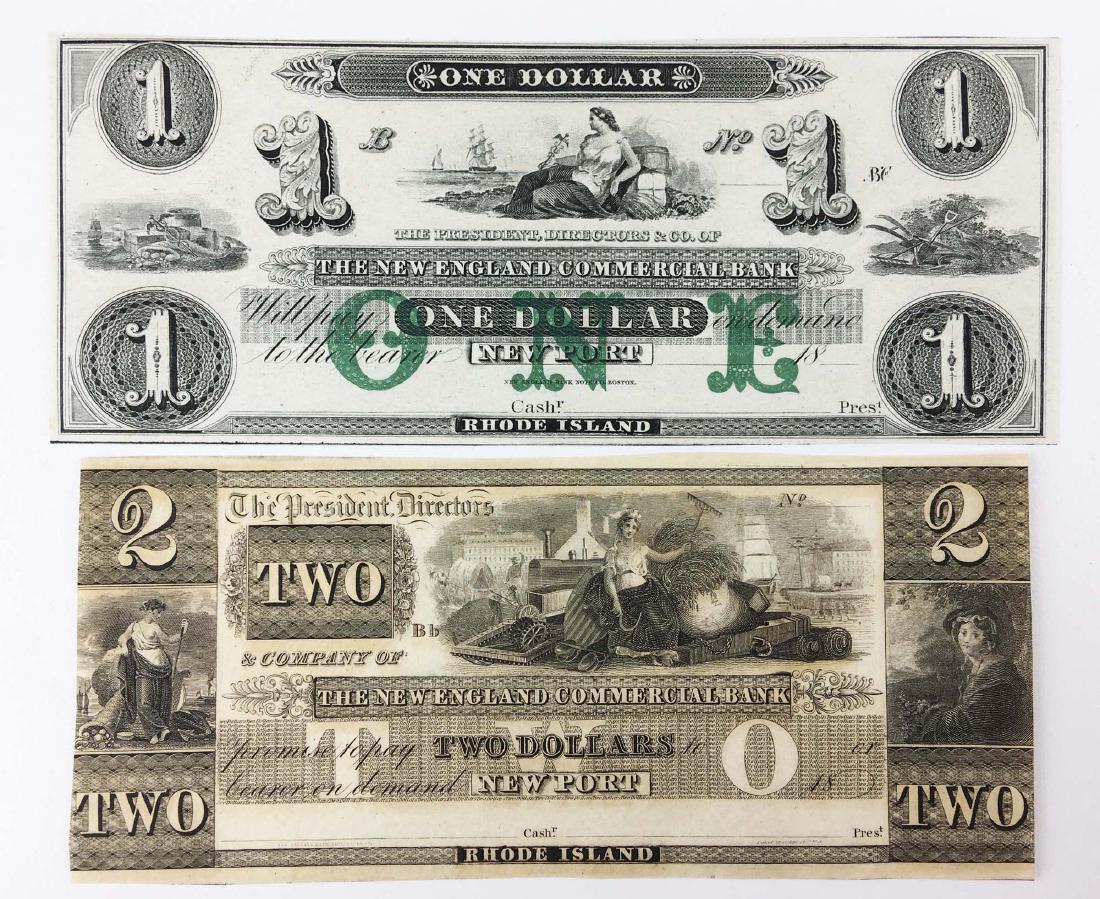 2 New England Commercial Bank Notes (1 of 9)