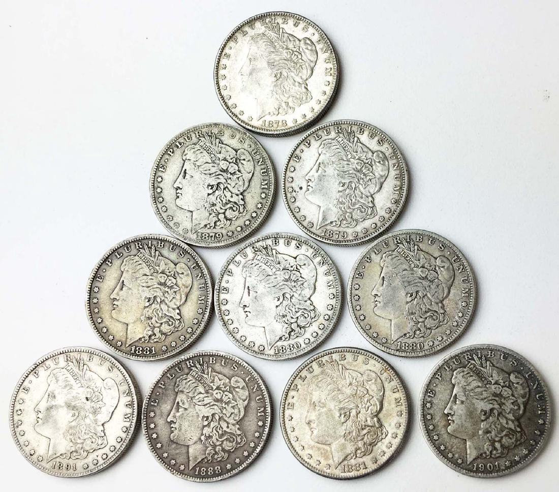 10 US Morgan Dollars (1 of 4)