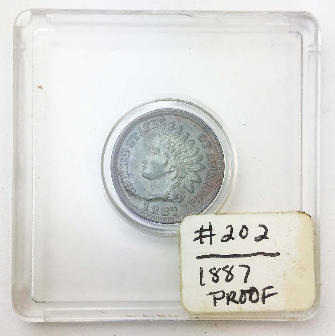 1887 Indian Head cent - Proof grade (1 of 2)
