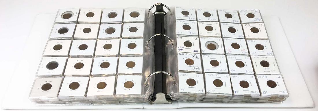 Collection of US cents from 1818 to 2007 (1 of 2)