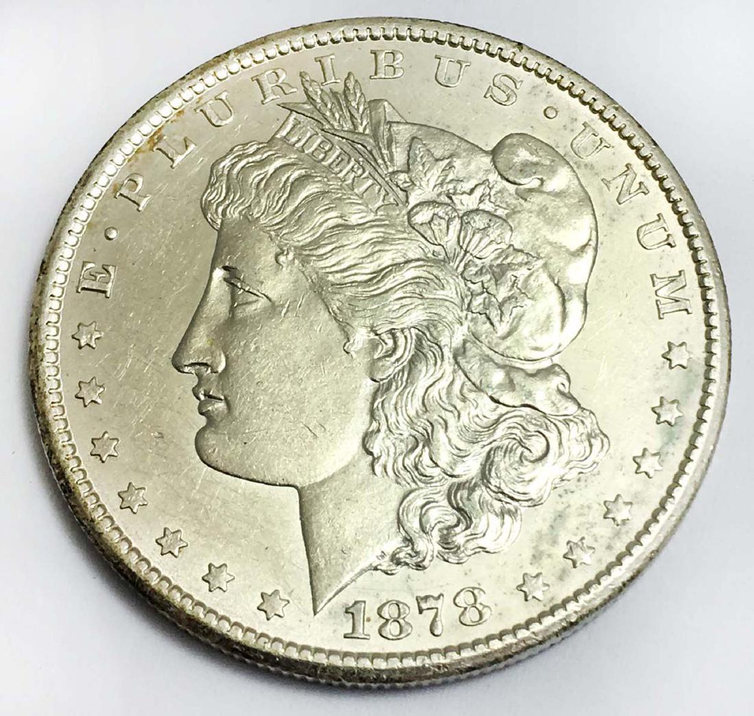 1878 Morgan CC silver dollar MS60 (1 of 2)