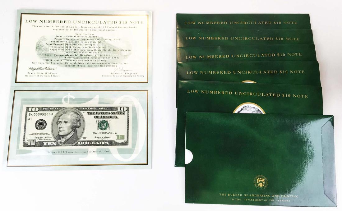 Six Deluxe $10 Notes (1 of 3)