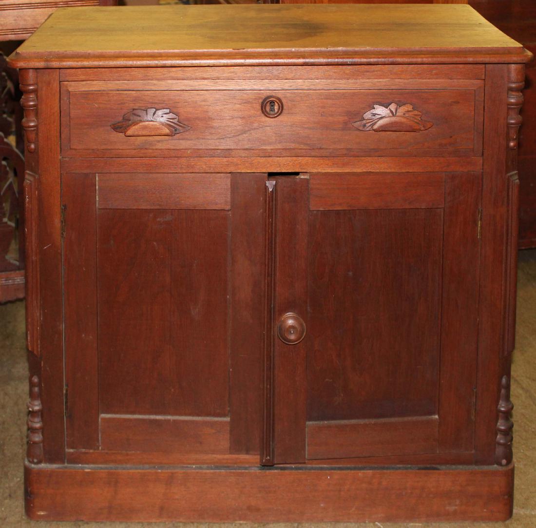 Walnut Commode: Walnut commode 31"w