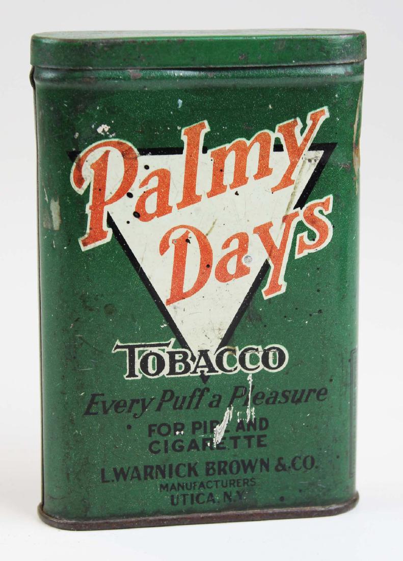 Palmy Days pocket tobacco tin: Palmy days pocket tobacco tin