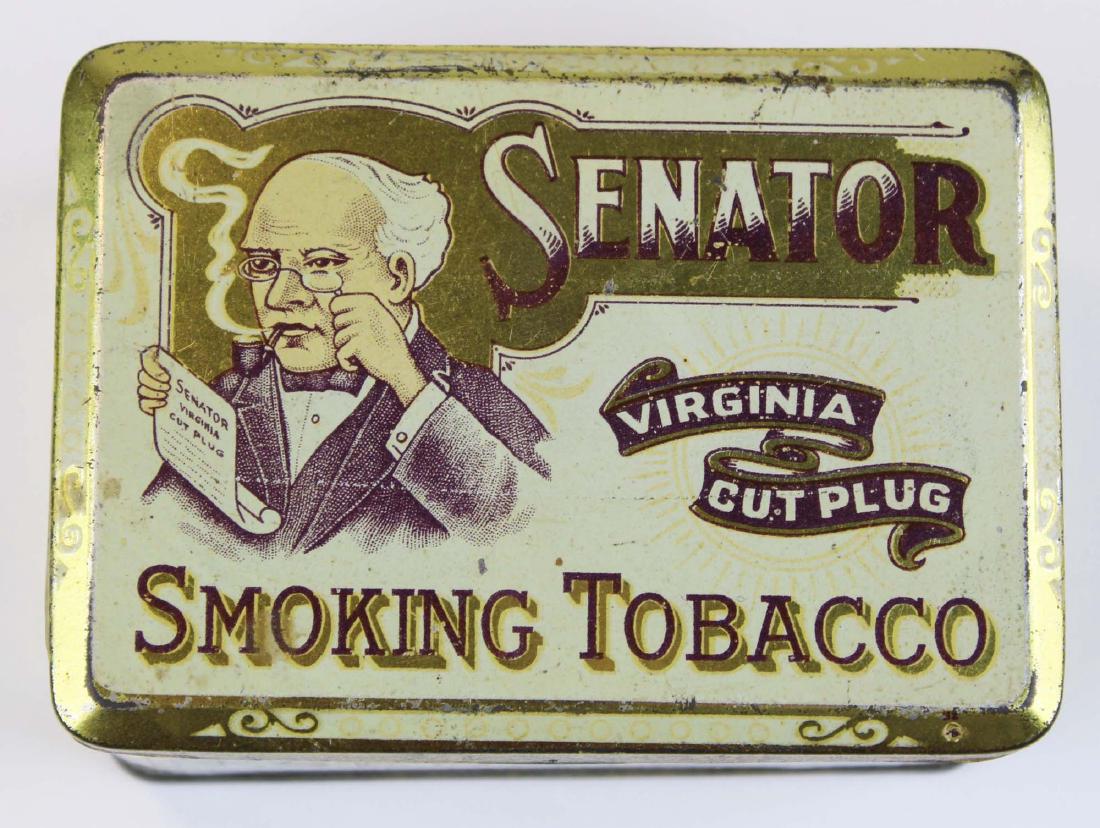 Senator round corner tobacco tin (1 of 7)
